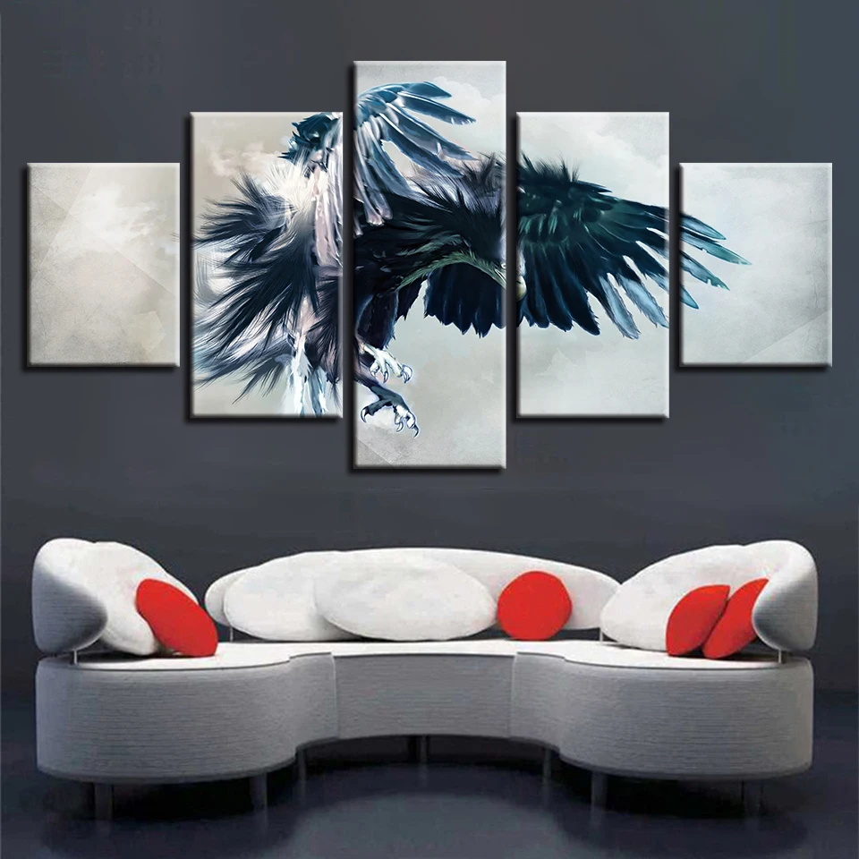 Fly The Wings Of The Owl Modern Canvas Oil Painting Wall Art Pictures Home Decor