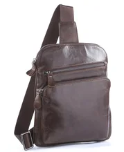 Maxdo High Quality Vintage Coffee 100% Guarantee Real Men Genuine Leather Waist Bags Women Cowhide Chest Bag #M7195