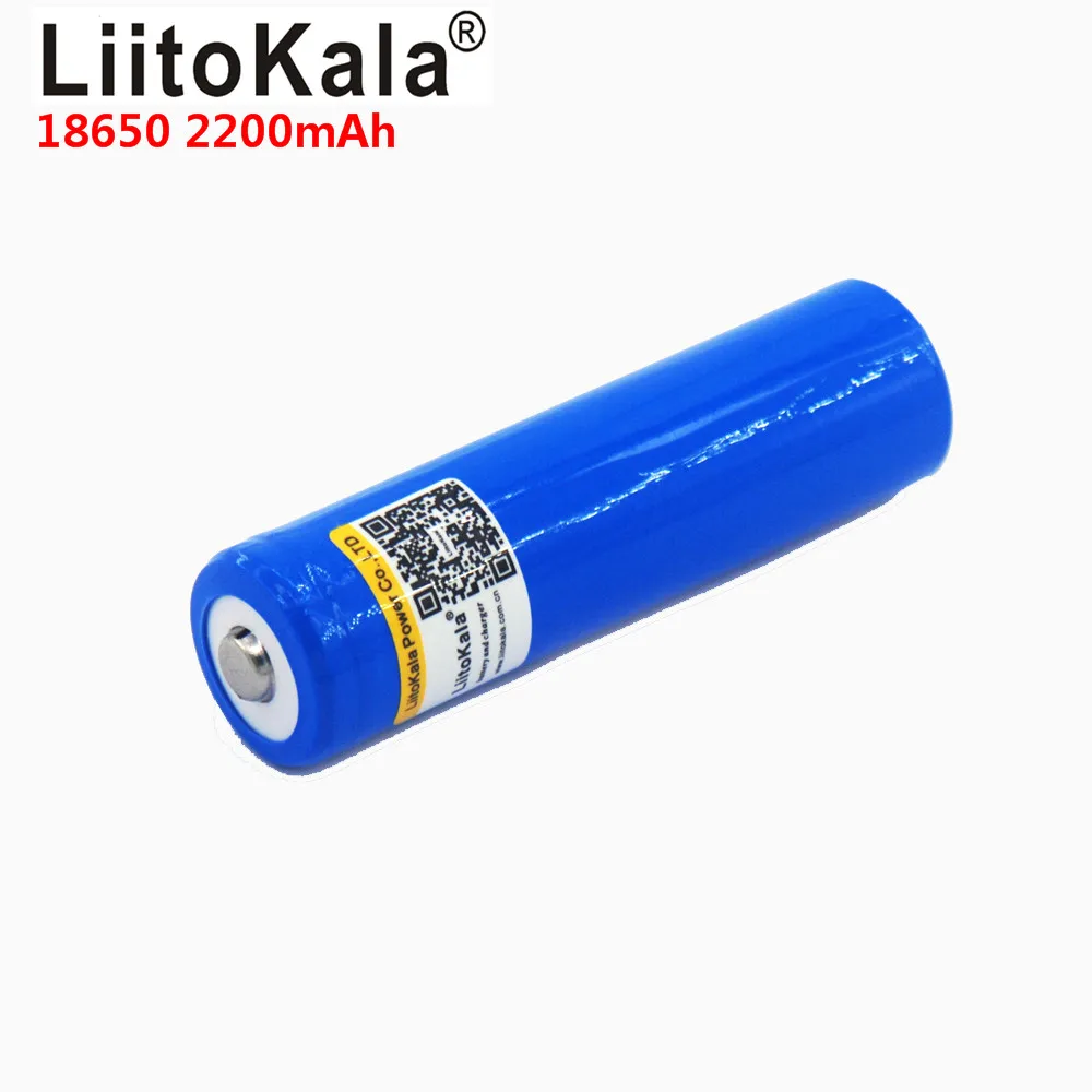 Перезаряжаемая литиевая батарея LiitoKala 18650 3 7 в мА батареи для вспышки