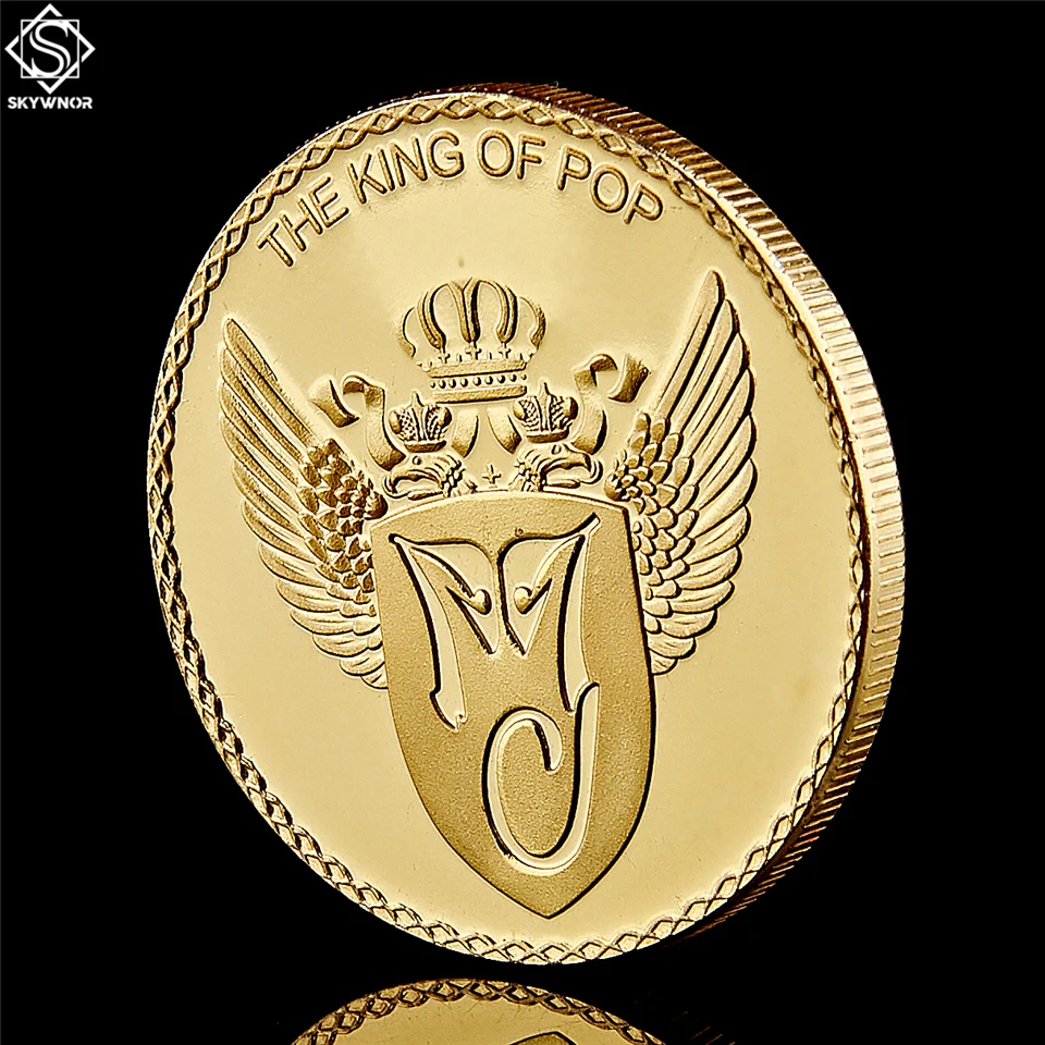 World Pop Super Star Michael Jackson Gold Commemorative Coin For True Love Fan Collectioon