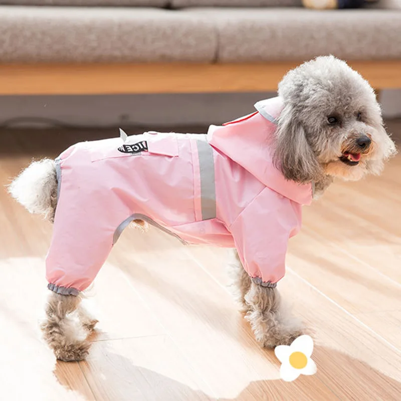 Дождевик для собак, водонепроницаемая куртка для собак, светоотражающий дождевик для собак, одежда для маленьких и средних собак, XS-XL, 6 цветов, DOGGYZSTYLE