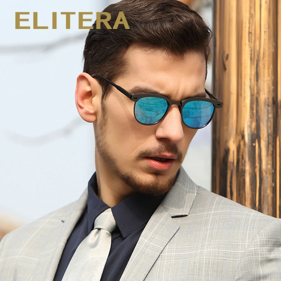 

ELITERA New Arrival Classic Brand Men Women Sunglasses HD Polarized UV400 Mirror Male Sun Glasses For Men