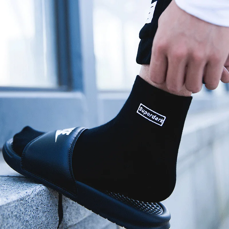 Harajuku Hip Hop Off White Winter Socks 100 Cotton Ankle Short Socks Tide Calcetines Skate Verano Hombre Regalo Para Men Fashion