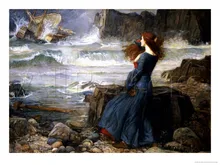 Angel Painting Miranda the Tempest William Adolphe Bouguereau oil Painting Canvas Art Reproduction High quality hand painted