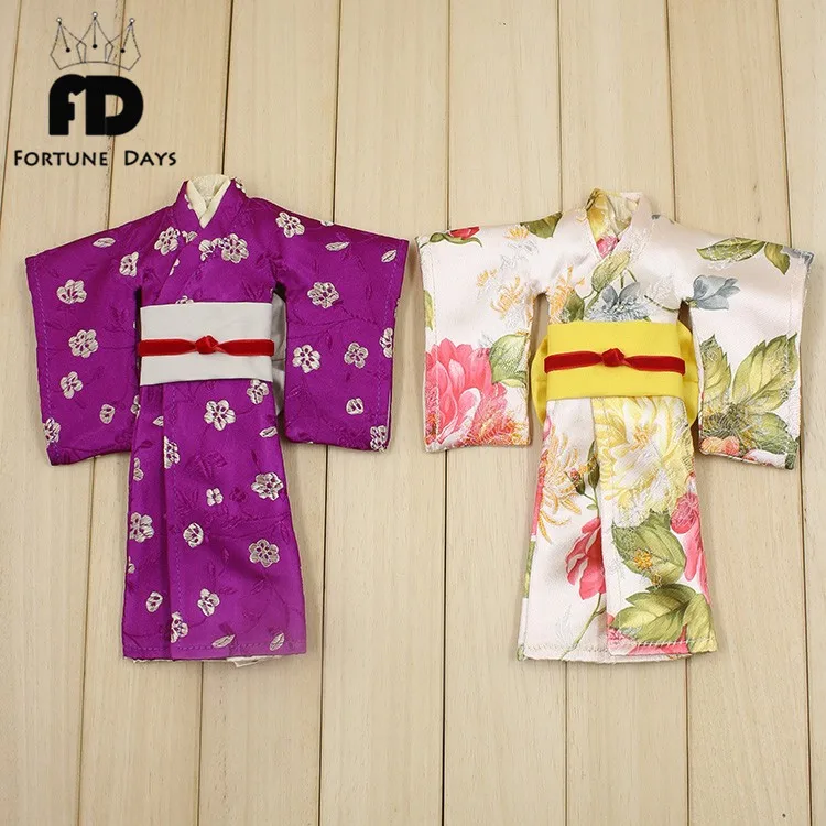 

Kimono for 1/6 Blyth doll Japan clothes for 30cm doll bathrobe bathing suit