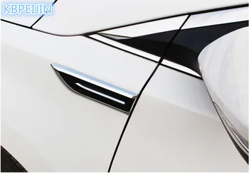 

1Pair Car Shark Gills 3D Vent Air Flow Fender Sticker for Renault clio megane 2 3 captur logan kadjar laguna 2 fluen accessories