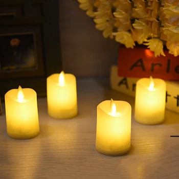 

flameless LED dancing flame candles 12 pcs/lot, electronic plastic led candle light,wedding venue led candle,Votive candles