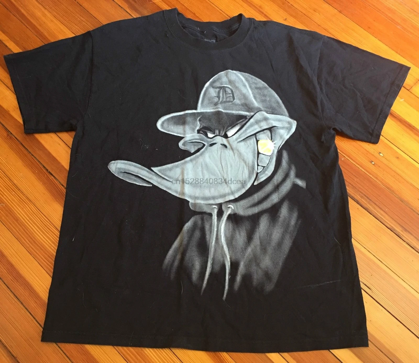 DaffyDuckGanstaTShirtDetroitGangsterLooneyTunesGoldTooth