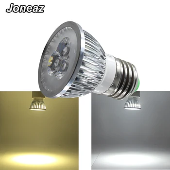 

Joneaz 1X lampadina led e27 spotlight 3W 110v 220v dimmer spot light bulb lamp high power chip home lighting aluminum white lamp