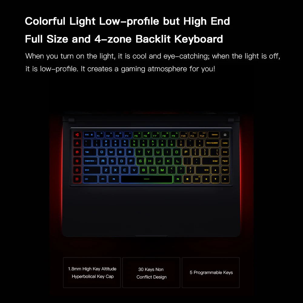 Original Xiaomi Mi Gaming Laptop 15.6 Inch Intel Core i7 Six-Core 16GB/i5 Quad Core 8GB SSD 256G+1TB Windows 10 WiFi BT 4.1 PC