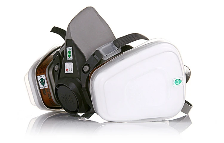 3M 6200 Respirator Gas Mask 7 Suit 3M 6001 Chemical Filter Paint Spray Anti-Fog Haze Pesticide Formaldehyde Particles Half Mask (9)
