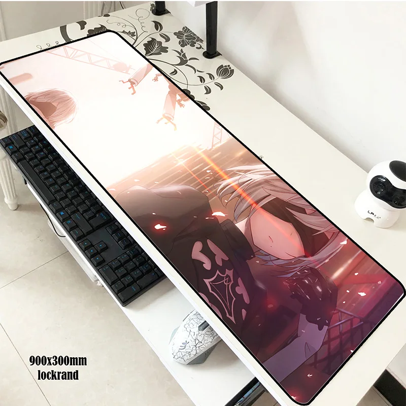 NieR Automata padmouse 900x300x2 мм коврик для мыши большой notbook компьютерный сексуальные
