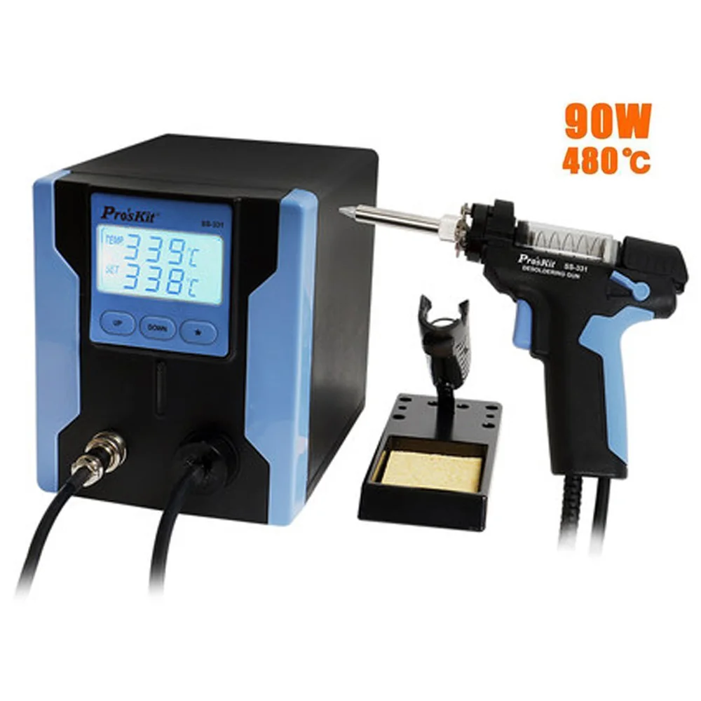 

100% Original Pro'sKit SS-331H Electric Desoldering Gun Anti-static High Power Strong Suction Desoldering Pump For PCB Repair