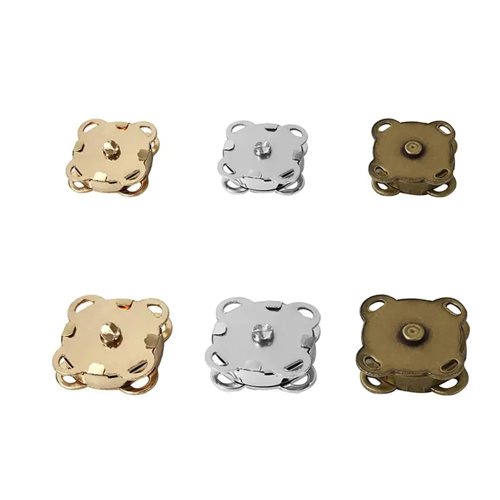 

200PCS Plum Buckle Luggage Accessories Iron Absorption Magnet Suction Buckle Purse Clasp Buckle Clothing Sewing Supplies