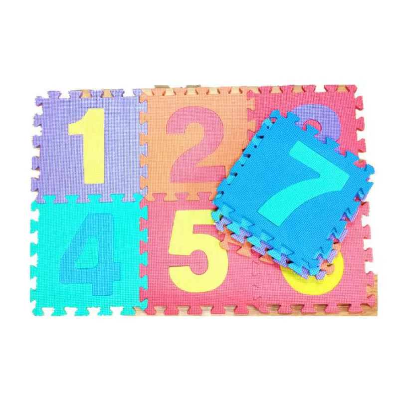 Jogam a Esteira Pces do Jogo do Número da Espuma do Jigsaw de Eva Brinquedos para o Bebê Aprende e Educação Eva do Tapete da Espuma Crianças do Tapete da Espuma Goma Eva Que 30cm * 10 6 High Quality Brinquedos e hobbies