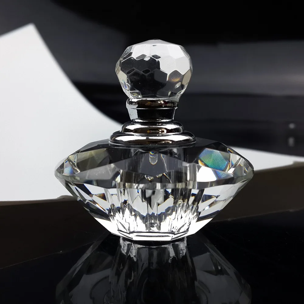 Кристалл ромбовидной формы парфюмерная бутылка многоразового использования флакон духов 3 мл