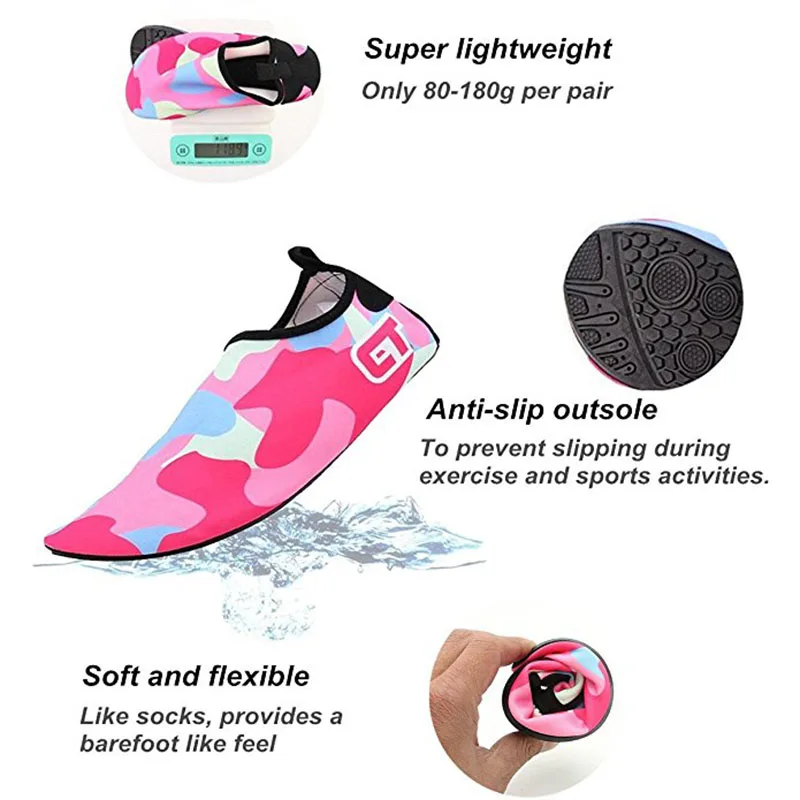 Beach Summer Outdoor Shoes Slippers Kids Children Swim Surfing Water Toddler Shoes Quick Dry Non-Slip Boys Girls Beach Pool (2)