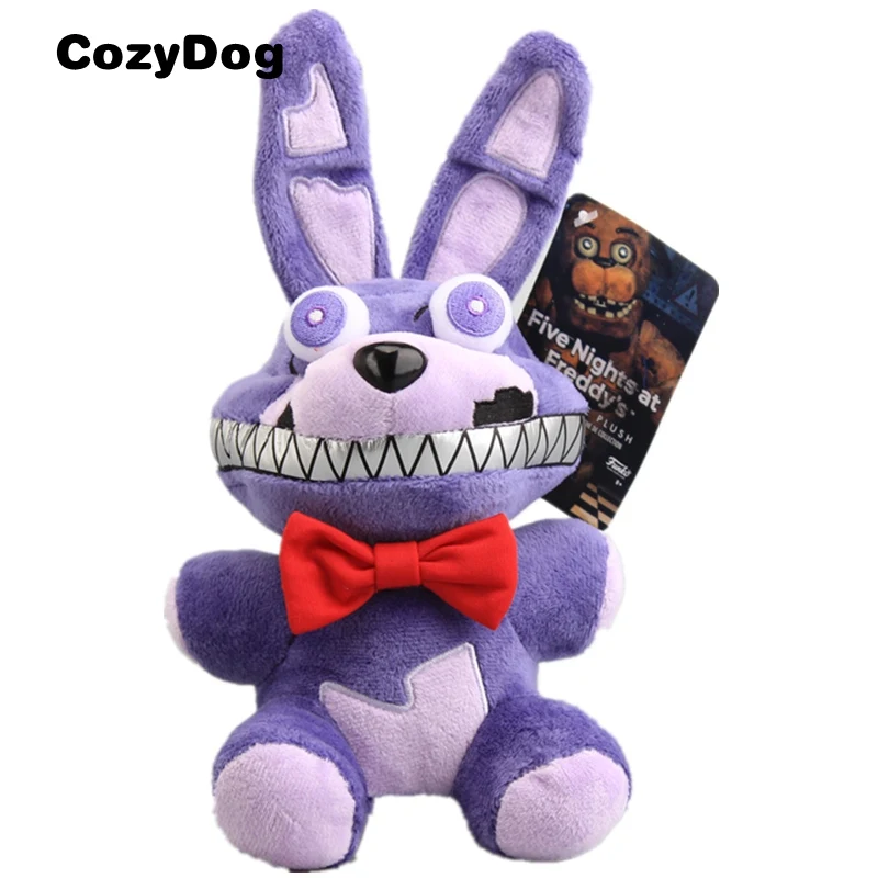 Игра Пять ночей у Фредди плюшевая мягкая игрушка кукла Fnaf лисица Фредди Чика клоун мангл Бонни Peluche Игрушки для детей подарок - Цвет: 24CM Nightmare Pp BN