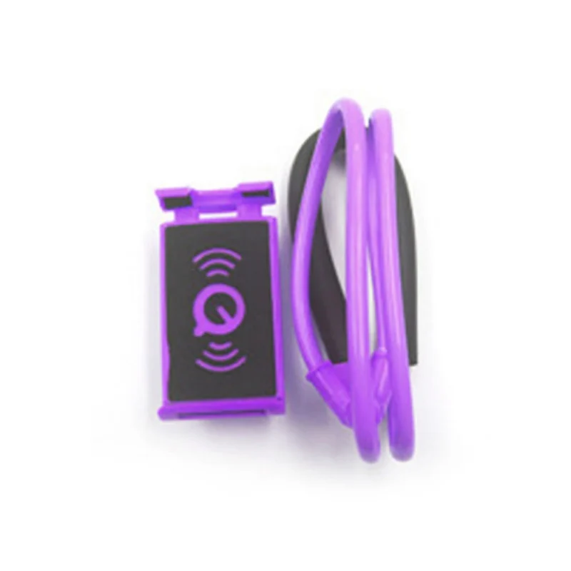Ленивый кронштейн Универсальный 360 градусов вращения гибкий телефон селфи-палка змея-как шея кровать крепление противоскольжения для телефона Прямая поставка - Цвет: Фиолетовый