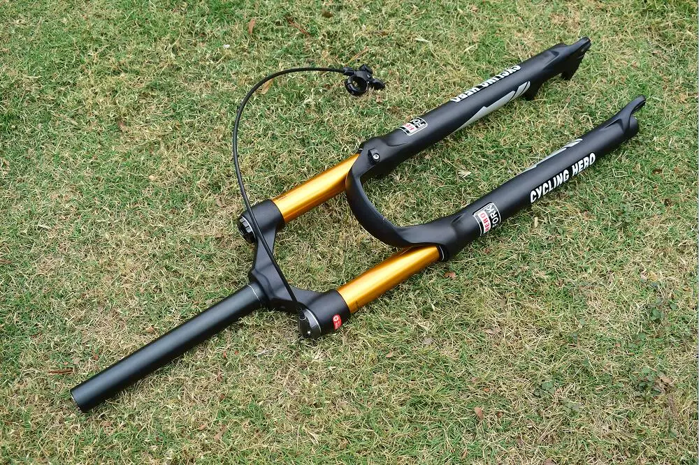 100 мм велосипедная амортизационная вилка для горного велосипеда, Велосипедная вилка, диаметр 32 мм 26 27,5 29