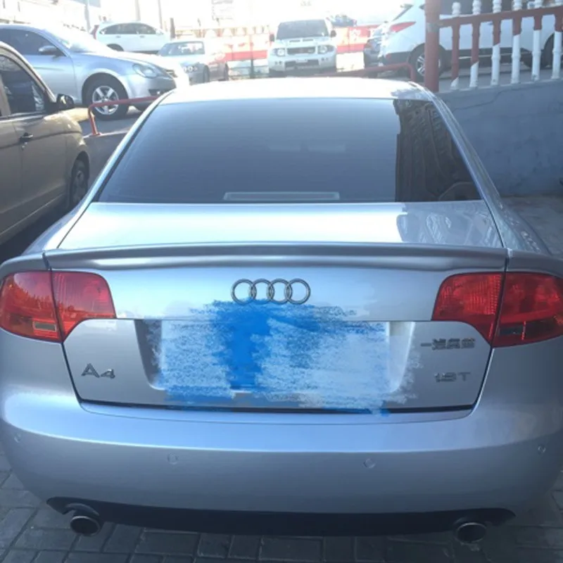 A4 B7 PU ABT Стиль задний багажник спойлер крыло для Audi A4 B7 2005-2008 Неокрашенный