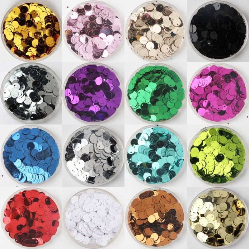 

600pcs 6mm 8mm Round Sequins For Craft Flat Cekiny Paillettes DIY Art Night Club Dress Sewing Accessories 16 Colors