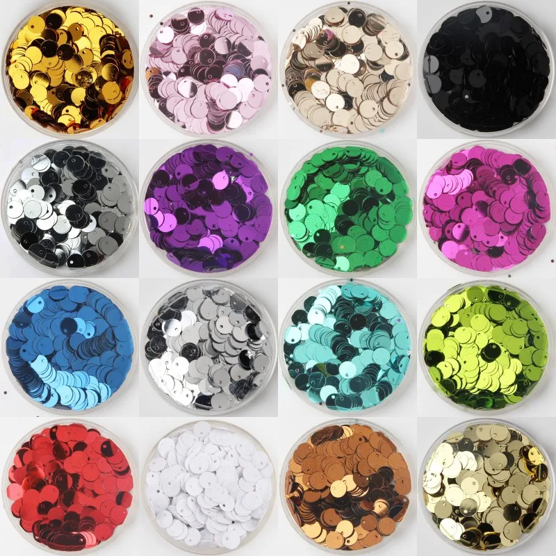 

600pcs/Pack 6mm Round Sequins For Craft Flat Cekiny Paillettes Lentejuelas DIY Art Night Club Dress Sewing Accessories 16 Colors