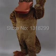 Талисман коричневый Утконос костюм талисмана нарядное платье Пользовательские праздничный карнавальный костюм тема Карнавальный Костюм-маскот