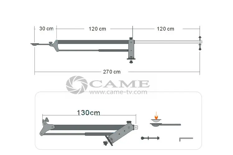 Стандартный Jib кран со стрелой для 3 kilo камеры видео Jibs камеры крана