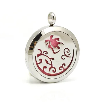 

Stainless Steel Fashion Women Perfume Pendant Aromatherapy Essential Oils Diffuser Pendant Locket Necklace