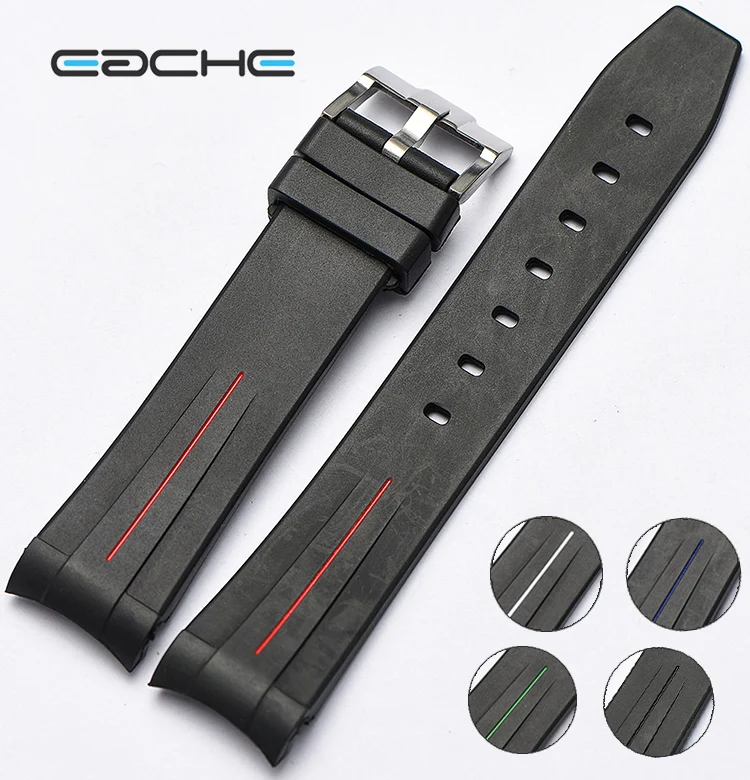 EACHE High Quality Replacement Silicone Rubber Watch Band Watch Straps