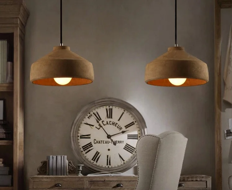 Vintage cemento luces colgantes lámparas colgantes para sala de estar restaurante cafeterÃa lamparas colgantes salón accesorios.jpg Lamparas de salon