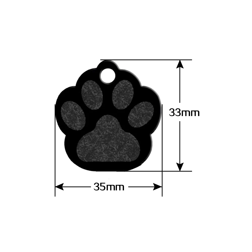 20 шт./лот собачья лапа "идентификационная бирка на заказ для питомца собаки ошейник для кота аксессуары персонализированный собачий имя, номер телефона, выгравированные анти-потерянный