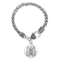 Довапара папа дамбалла Voodoo Loa Veve кулон Лва Защита Амулет Hoodoo талисман Шарм модные браслеты