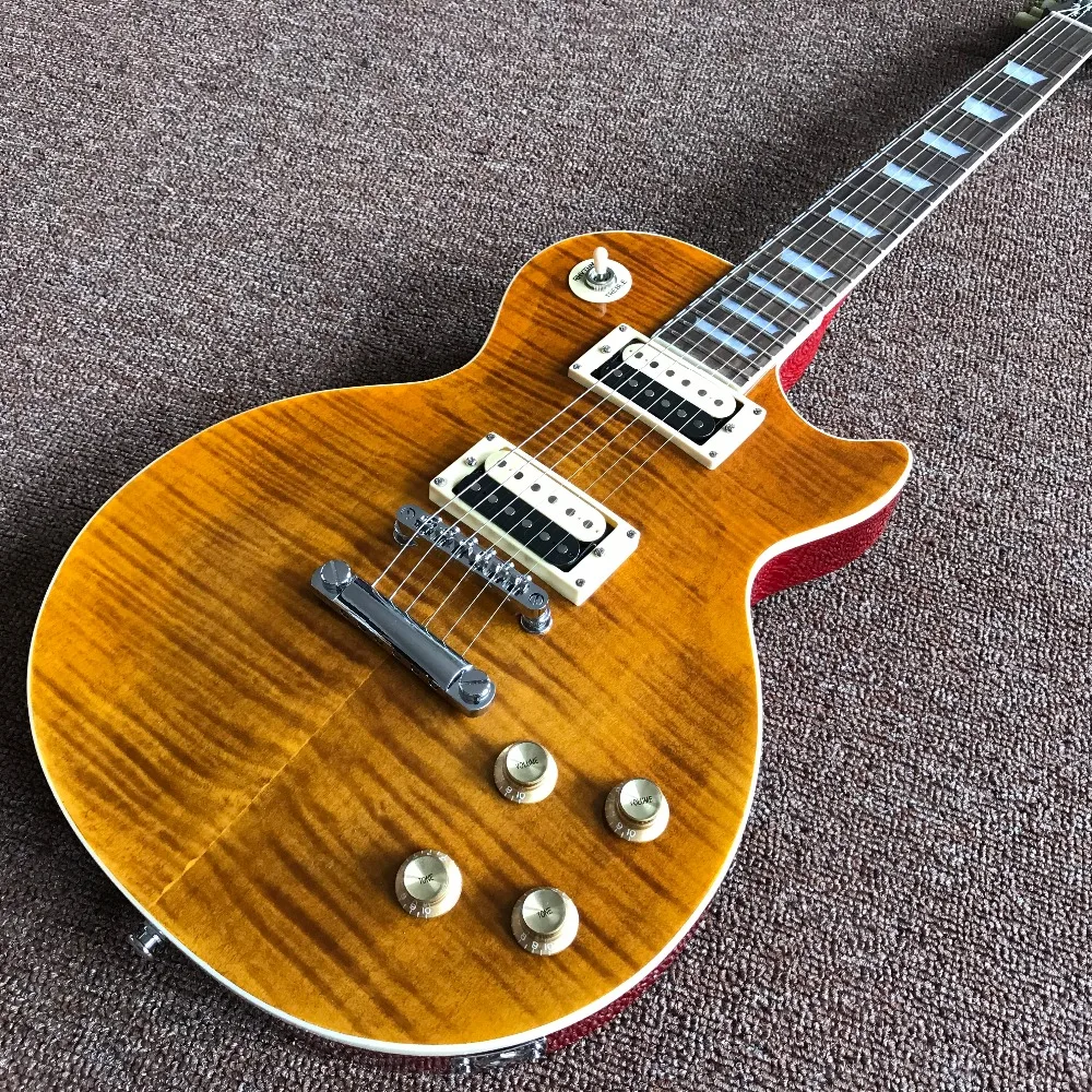 Высокая Quliaty Slash аппетит LP гитары 2 зебры пикапы с одна часть тела и шеи Guitarra | Спорт