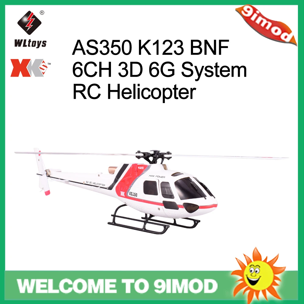 

Wltoys XK AS350 K123 6CH 3D 6G System Brushless Motor RC Helicopter Aircraft Drone Compatible With FUTABA S-FHSS
