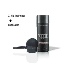 27.5g Hair Building Fibers and Spray Applicator Color Powder Extension Keratin Toppik Hair Fibers Thinning Hair Loss treatment