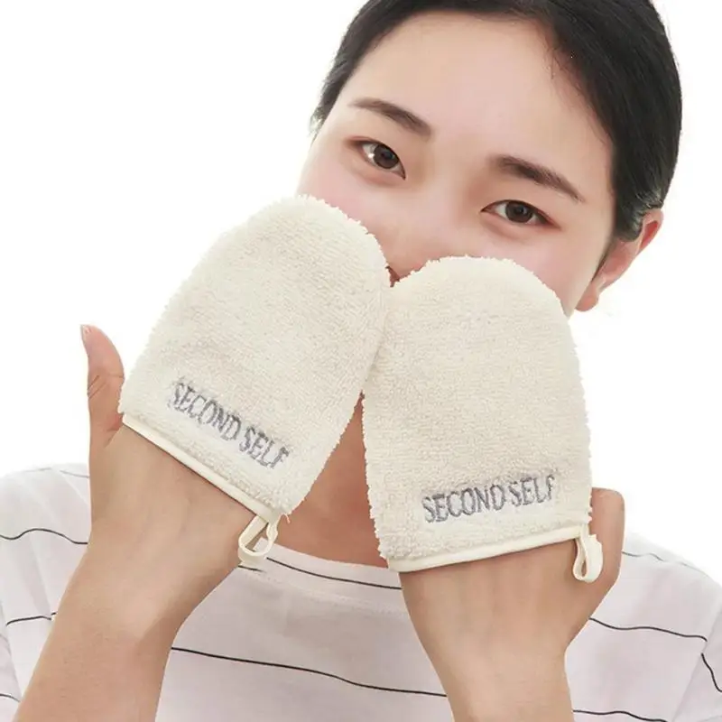 Cleansing Gloves Microfiber Face Cleansing Towel Facial Wipe Makeup