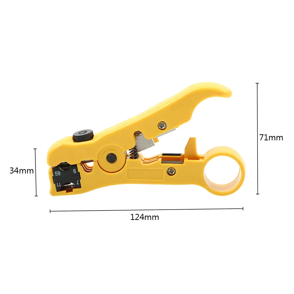 DIYWORK Мини Портативный кабель для зачистки проводов резак многофункциональный нож для зачистки проводов обжимной инструмент обжим плоскогубцы - Цвет: yellow