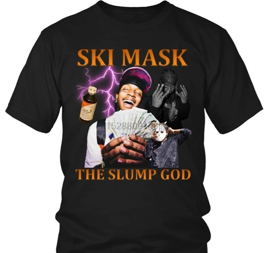 Мужская футболка Лыжная маска The Slump God Rap S 4Xl забавная Новинка Женская | одежда