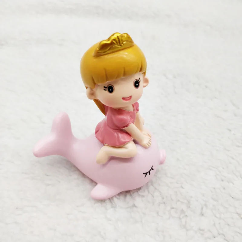 dolphin Cake topper boy girl Baby shower happy birthday cake decoration wedding party anniversary valentine's day bakingtopper