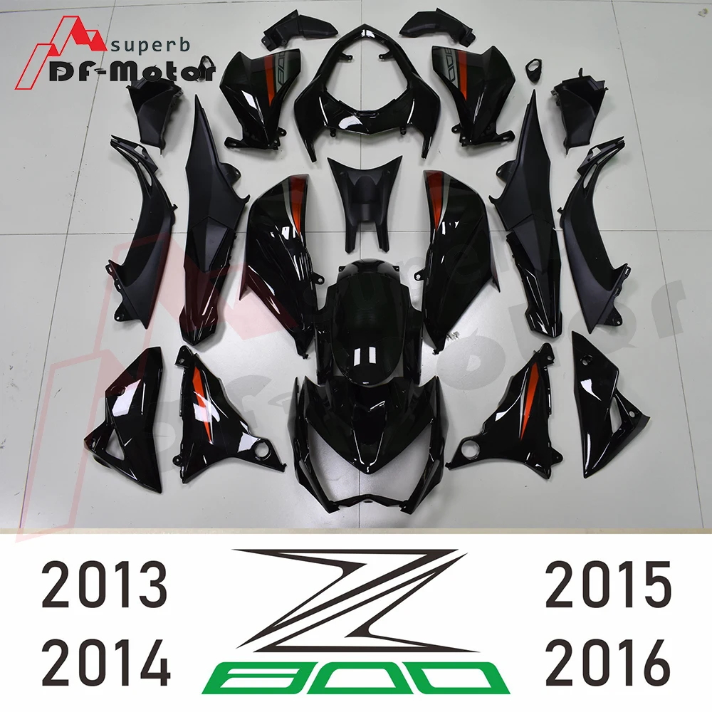 Полный Мотоцикл Обтекатели для Кавасаки Z800 год 2013-, 13, 14, 15, 16 лет из АБС-пластика для мотоцикла по индивидуальному заказу; Цвет черный, оранжевый, 2013