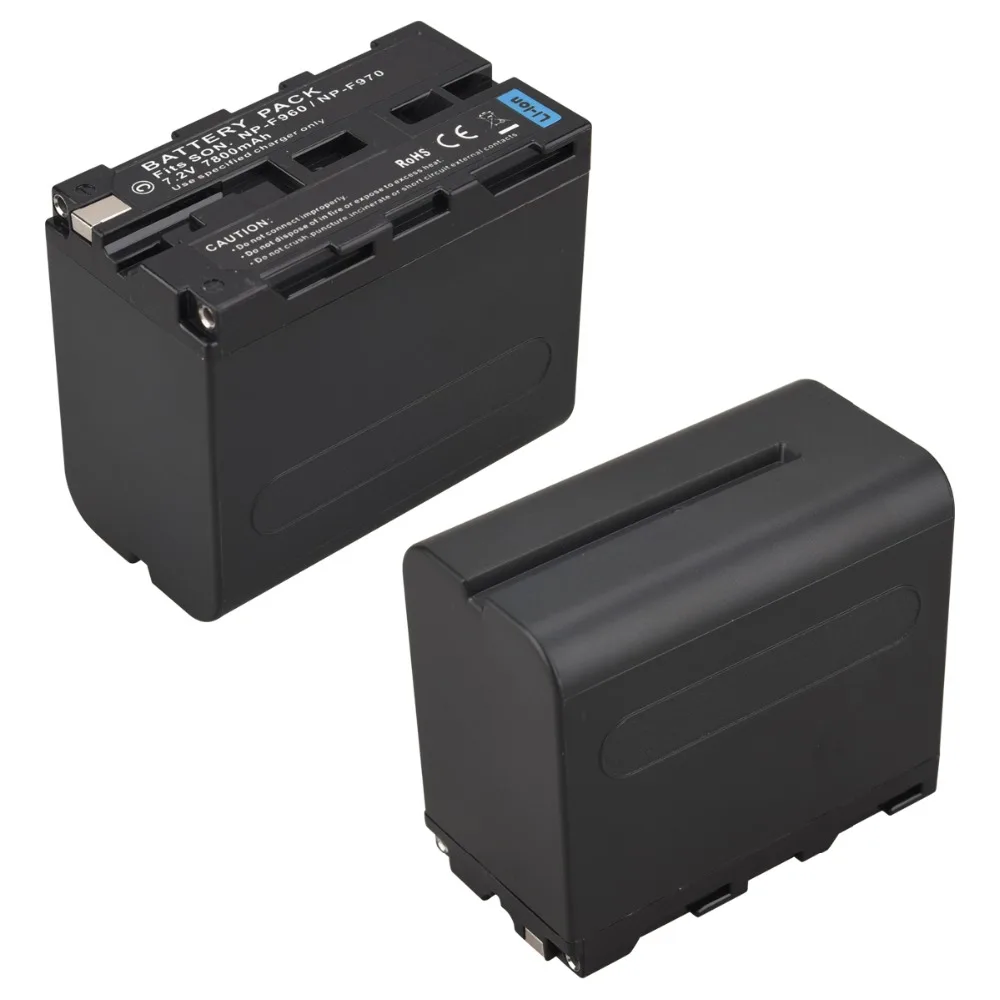 1 шт. большая емкость 7800 мАч NP F960 F970 Аккумулятор для камеры Sony F970|np f970 battery|f970 batterynp