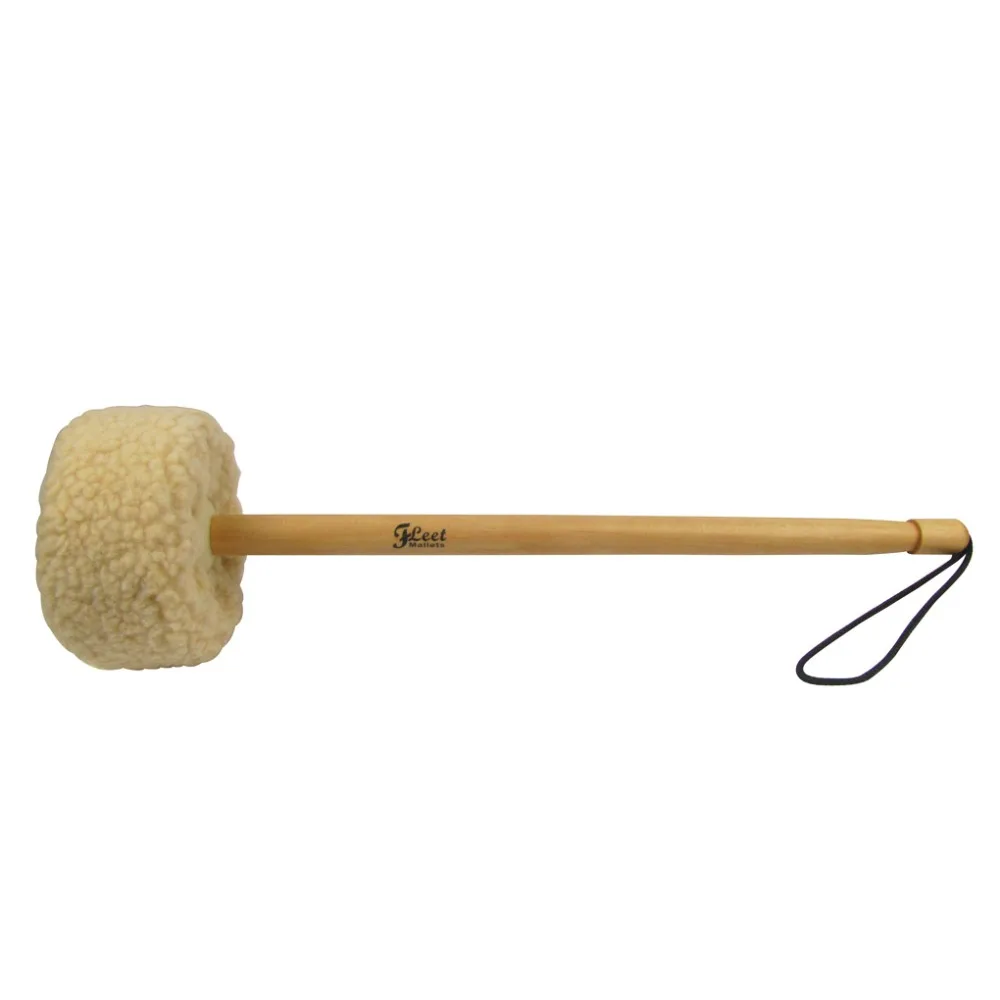 NEW 1pcs Gong Hammer Gong Mallet Drum Stick Big Wood Core with Wool