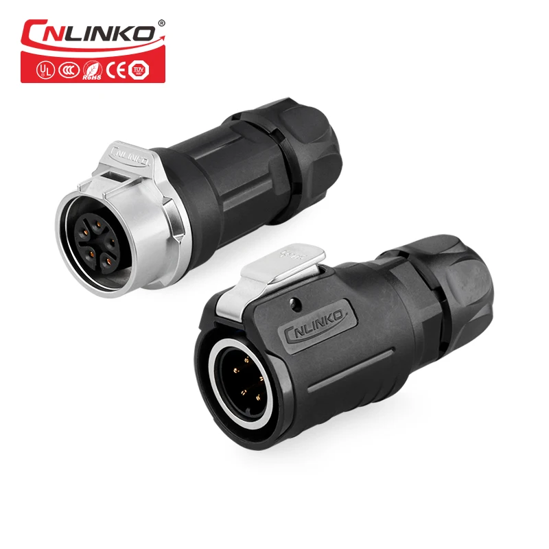 Cnlinko кабель Lightning низкого напряжения 10A DC Jack Power 2 3 4 5 Pin IP67 M16 Панель Электрические