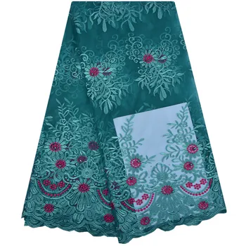 

Green Color French Tulle Net Lace With Stones For Party Dress Nigerian Embroidery Mesh Lace With Rhinestones For Wedding 1239B