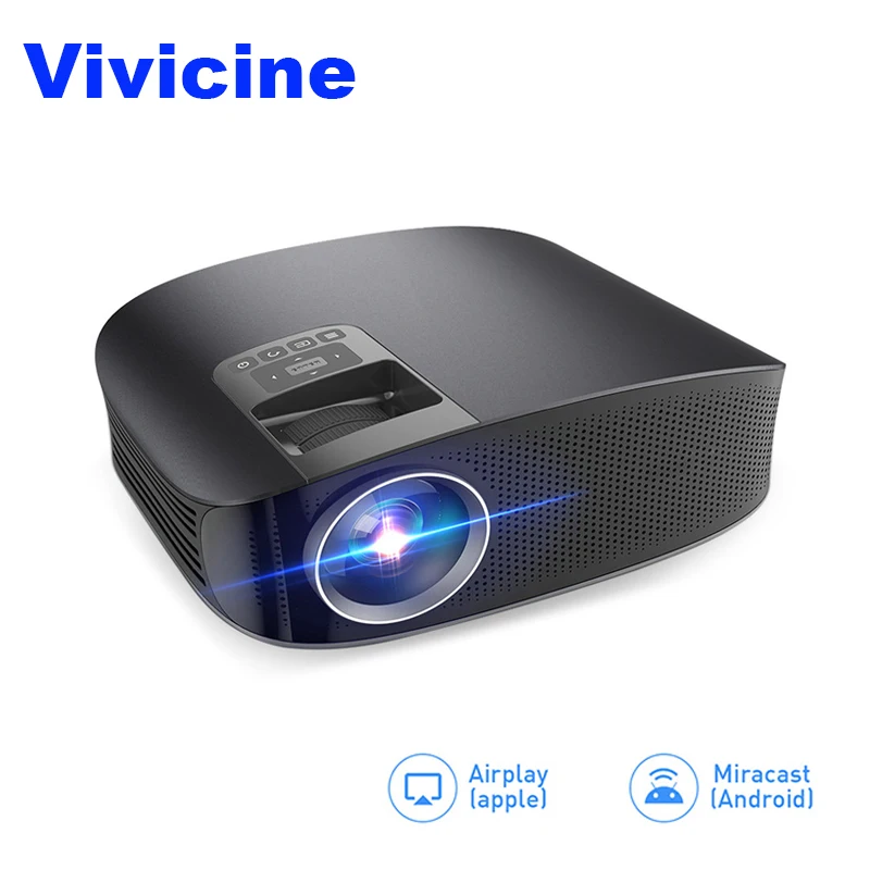 VIVICINE портативный HD проектор, 3600 люмен проектор для домашнего кинотеатра, дополнительный проводной зеркальный мультимедийный проектор