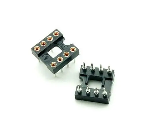 10 шт. 8-контактный Круглый адаптер DIP IC шаг 2 54 мм соединительный резистор |