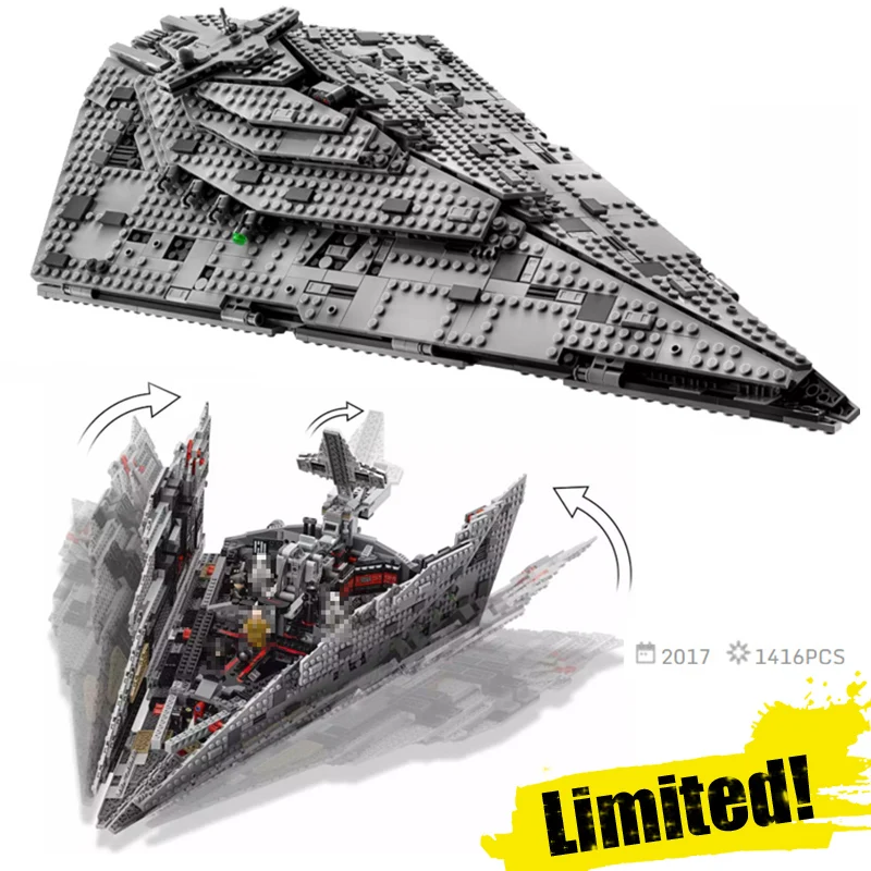 

LEPIN 05131 05130 05042 AT-AT First Order Star Destroyer Clone Wars Building Blocks Bricks Toys Compatible with legoINGly 75190