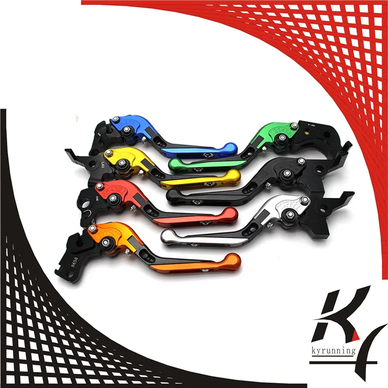 Kyrunning cnc ajustável alavancas de embreagem do freio da motocicleta